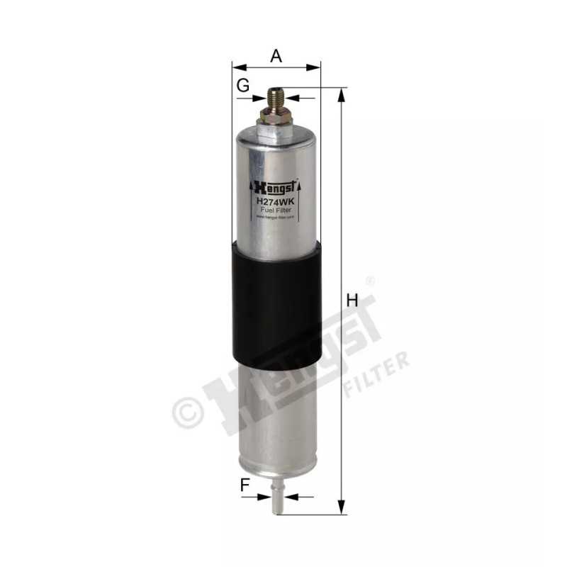 H274WK Hengst kuro filtras