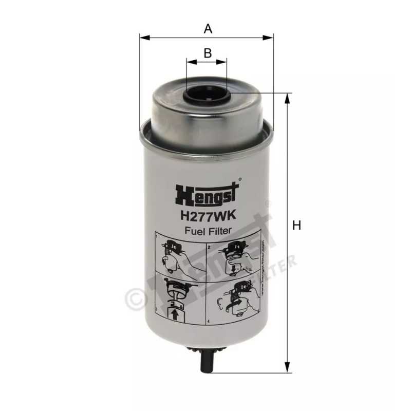 H277WK Hengst kuro filtras