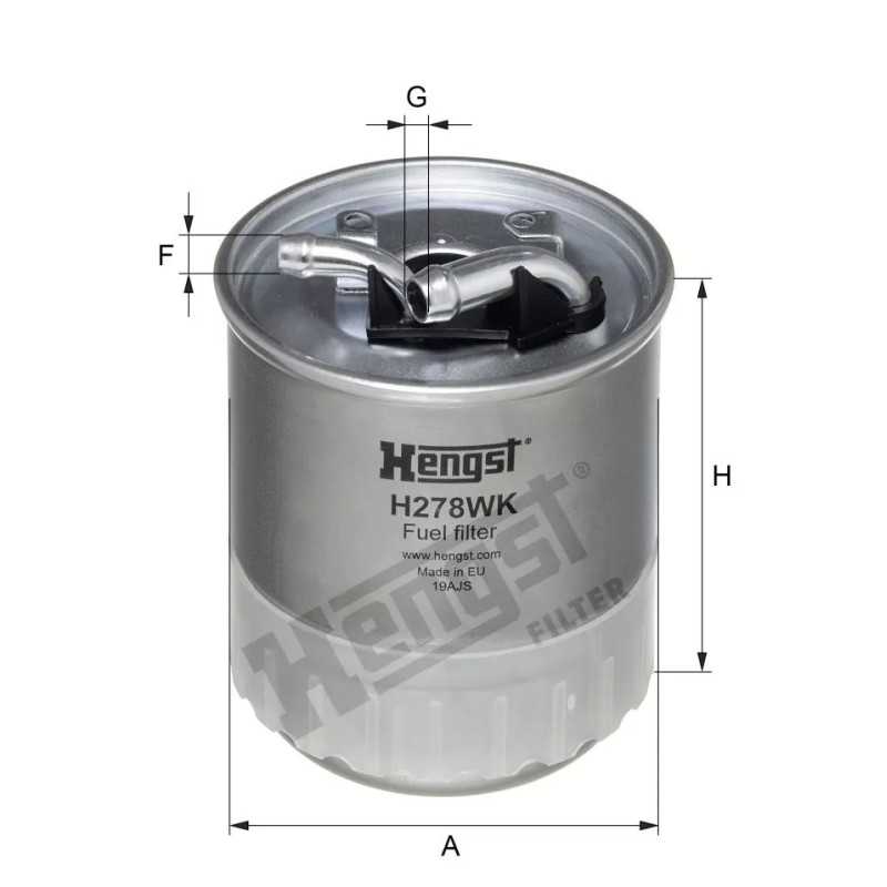 H278WK Hengst kuro filtras