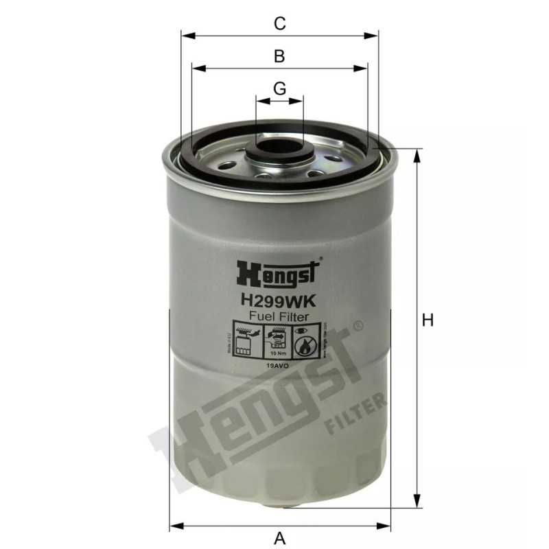 H299WK Hengst kuro filtras