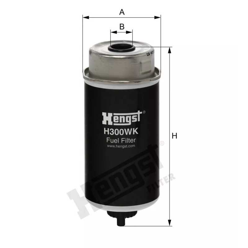 H300WK Hengst kuro filtras