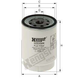 H304WK Hengst kuro filtras
