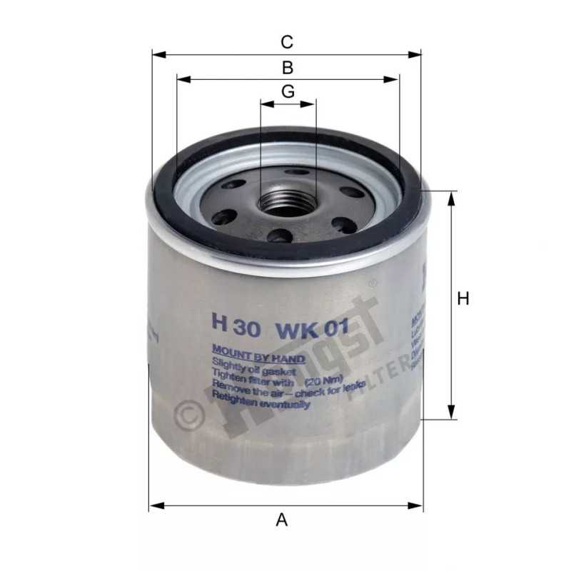 H30WK01 Hengst kuro filtras