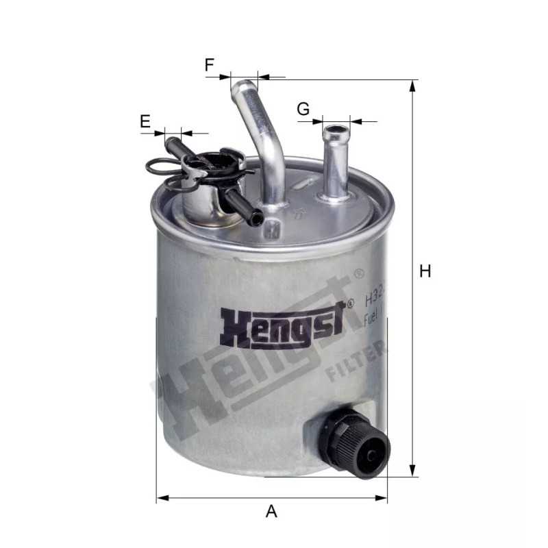 H322WK01 Hengst kuro filtras