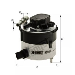 H323WK Hengst kuro filtras