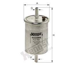 H324WK Hengst kuro filtras