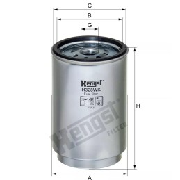 H328WK Hengst kuro filtras