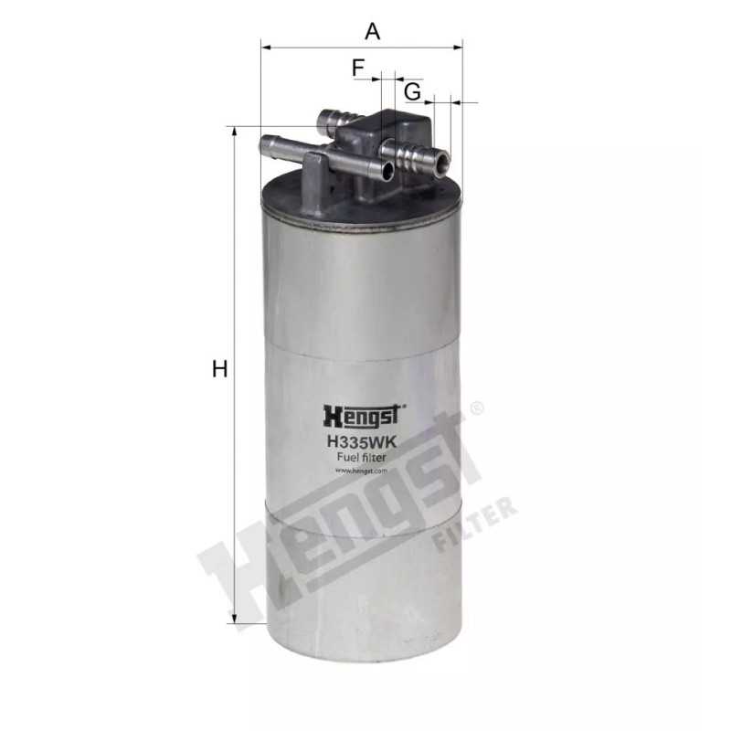 H335WK Hengst kuro filtras