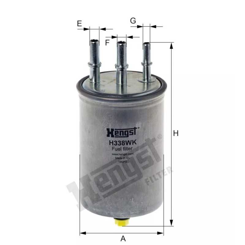 H338WK Hengst kuro filtras