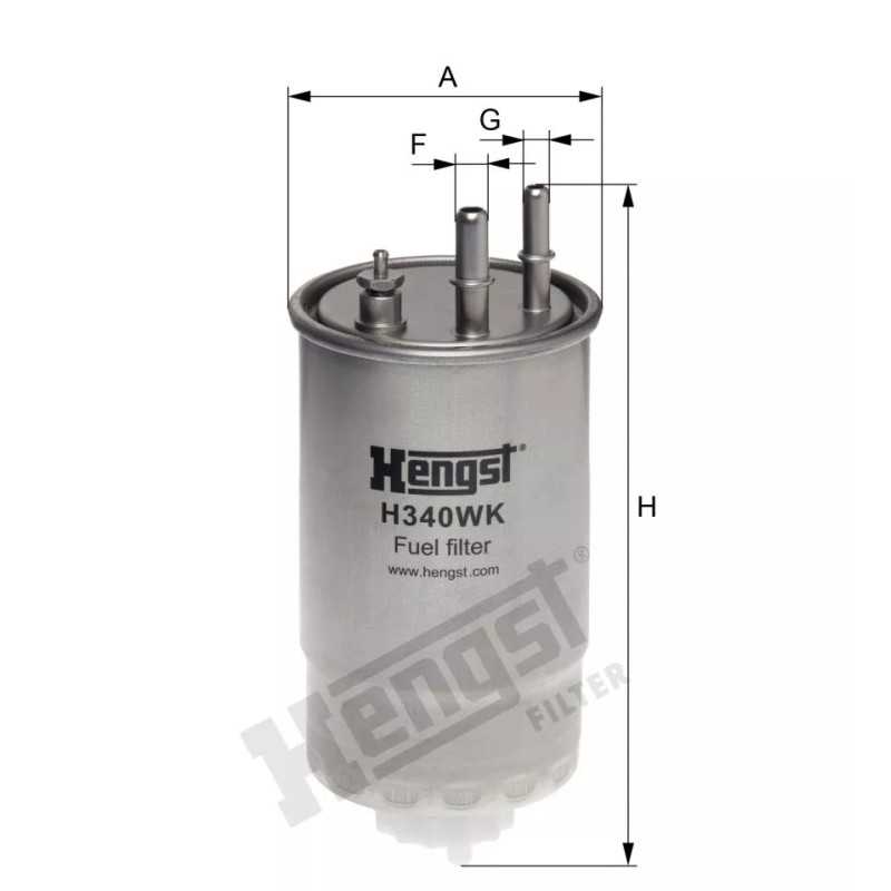 H340WK Hengst kuro filtras