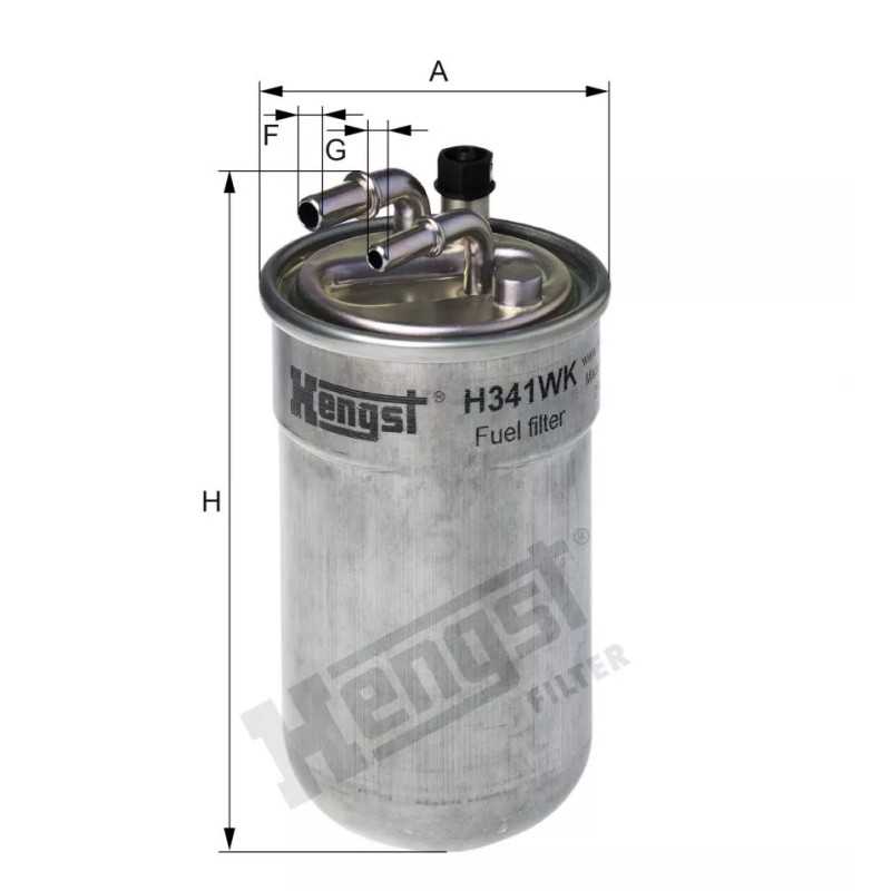 H341WK Hengst kuro filtras