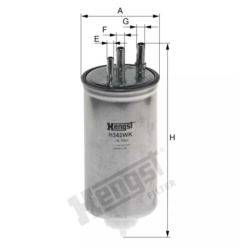 H342WK Hengst kuro filtras