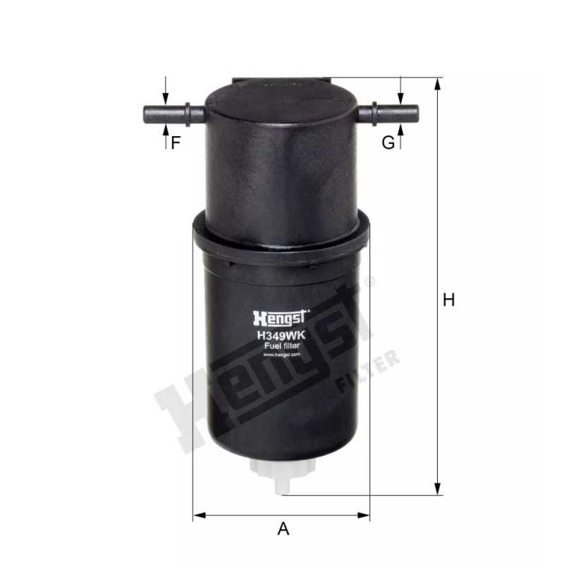 H349WK Hengst kuro filtras