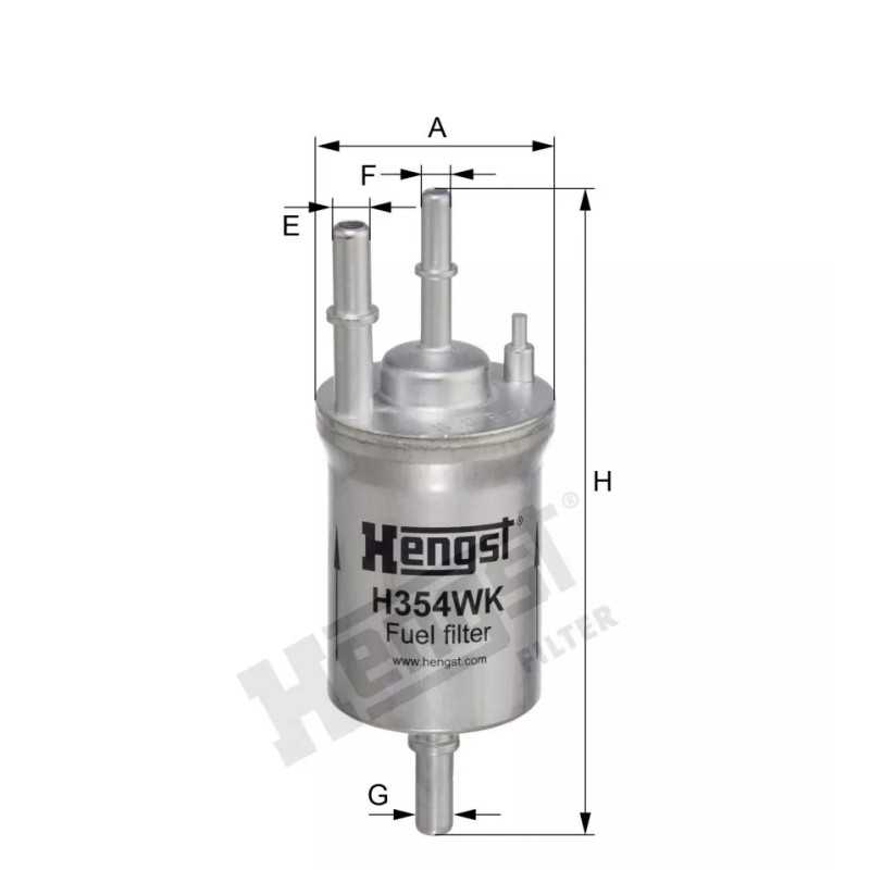 H354WK Hengst kuro filtras