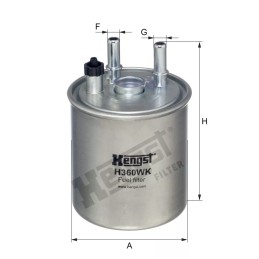 H360WK Hengst kuro filtras