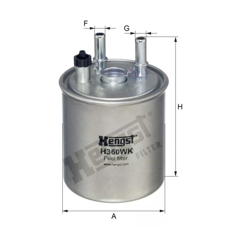 H360WK Hengst kuro filtras