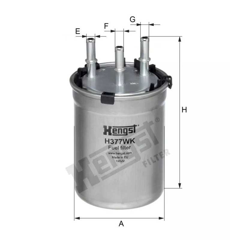 H377WK Hengst kuro filtras