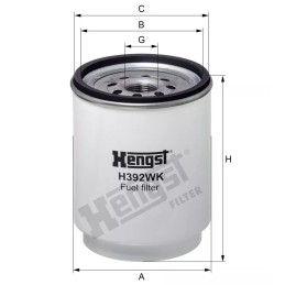 H392WK Hengst kuro filtras