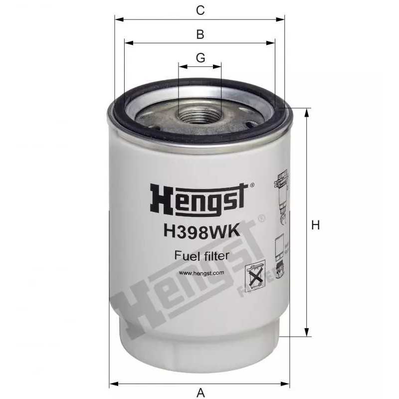 H398WK Hengst kuro filtras