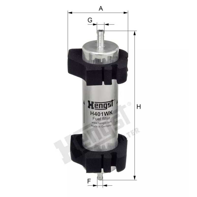 H401WK Hengst kuro filtras