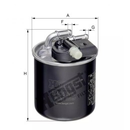 H405WK Hengst kuro filtras