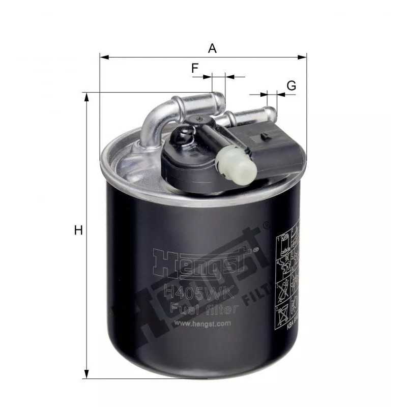 H405WK Hengst kuro filtras