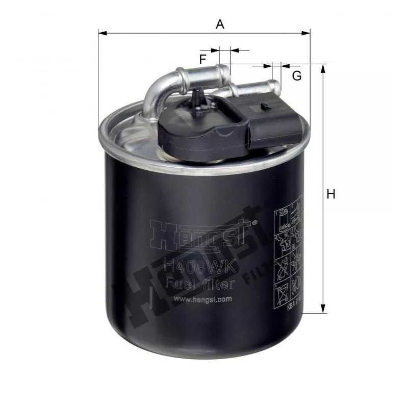 H408WK Hengst kuro filtras