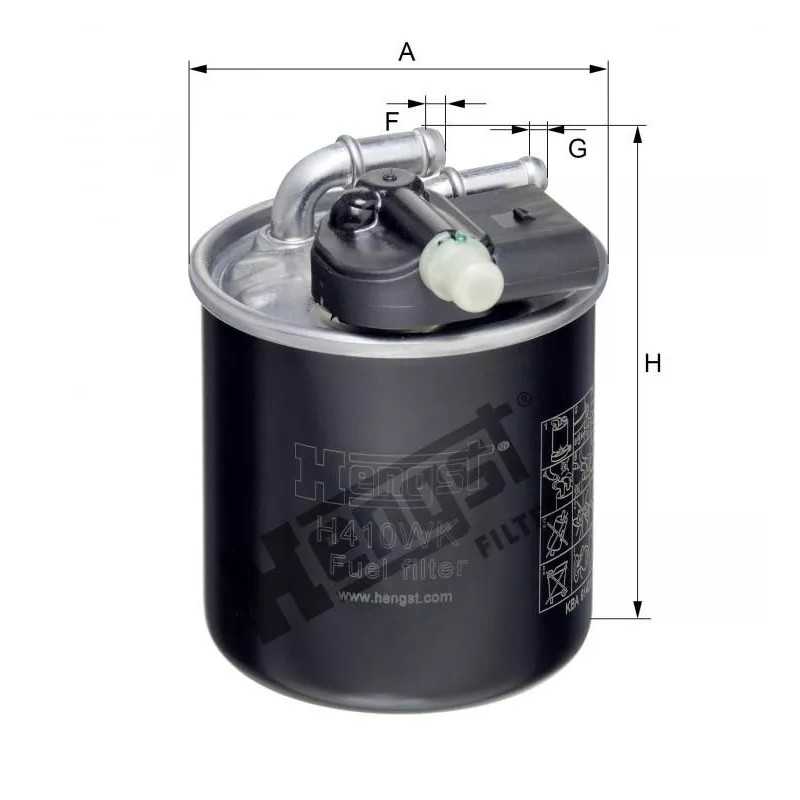 H410WK Hengst kuro filtras