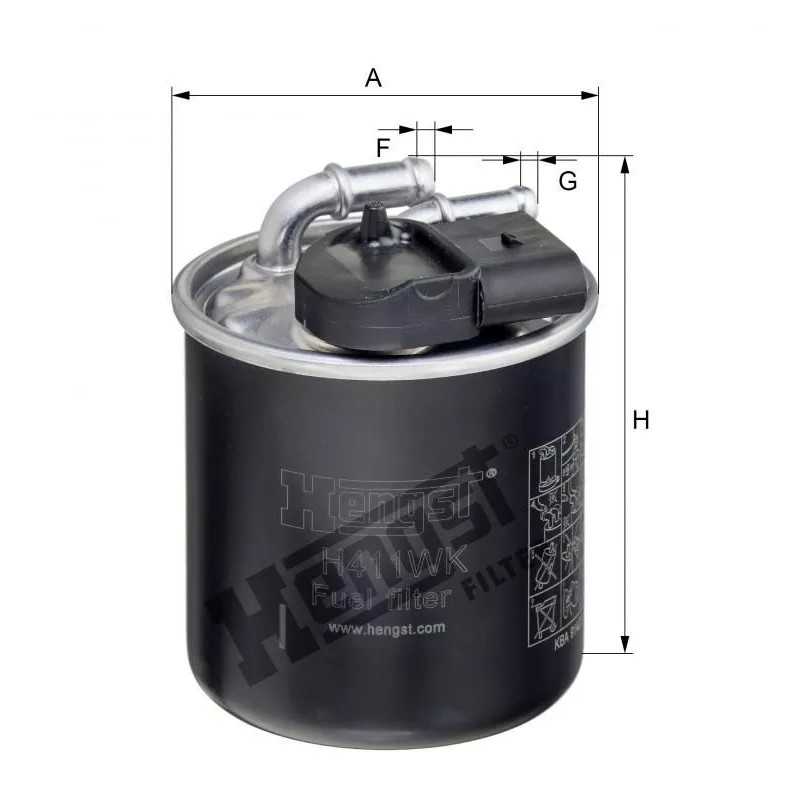 H411WK Hengst kuro filtras