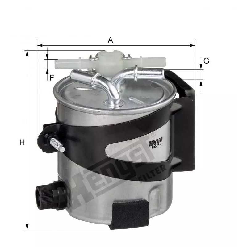 H424WK Hengst kuro filtras