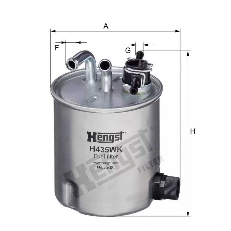 H435WK Hengst kuro filtras