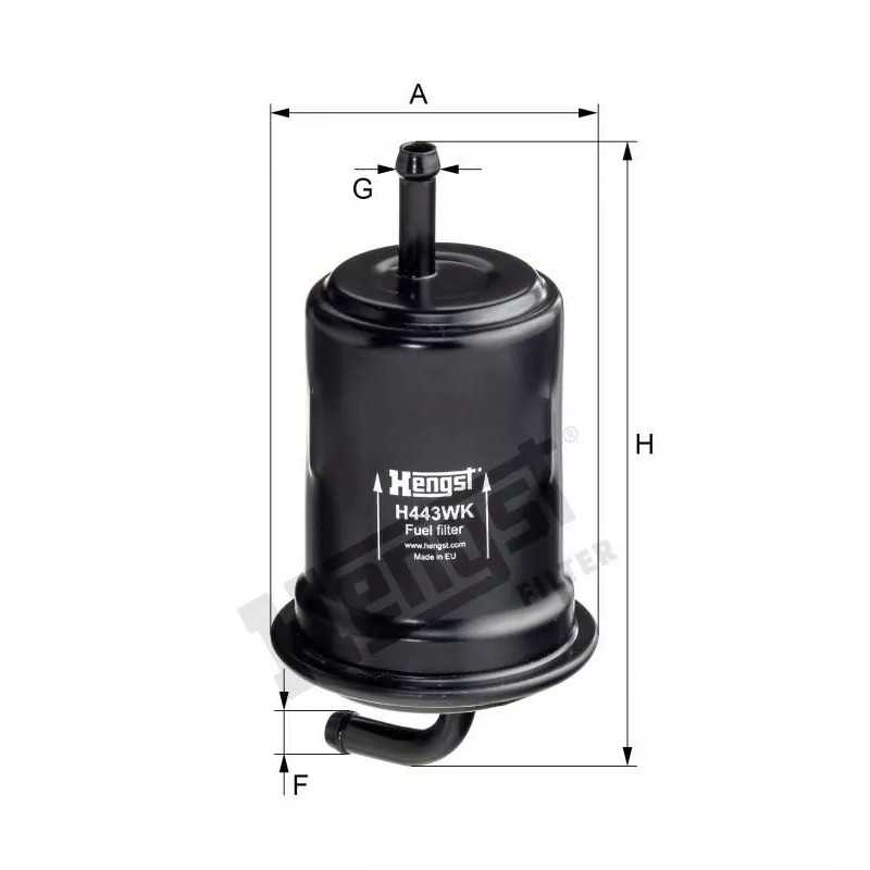 H443WK Hengst kuro filtras