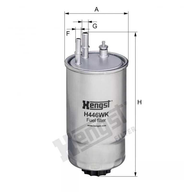 H446WK Hengst kuro filtras