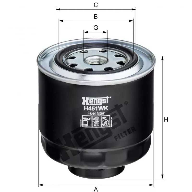 H451WK Hengst kuro filtras