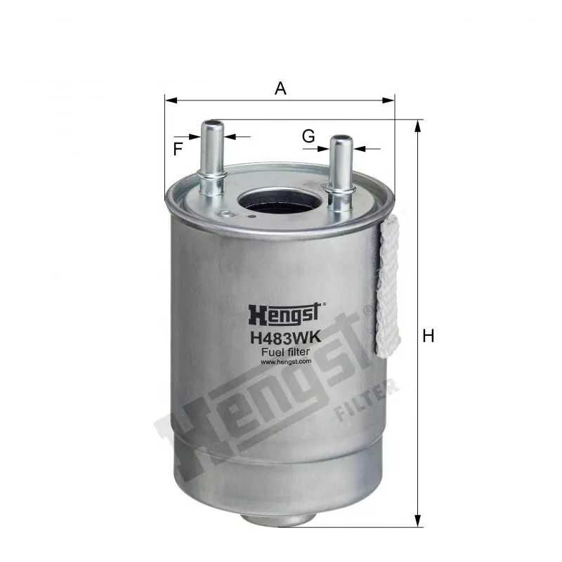 H483WK Hengst kuro filtras