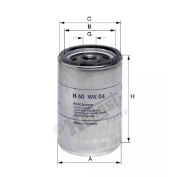H60WK04 Hengst kuro filtras
