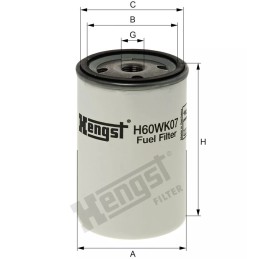 H60WK07 Hengst kuro filtras