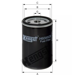 H60WK08 Hengst kuro filtras