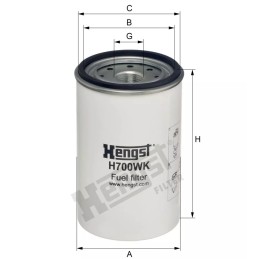 H700WK Hengst kuro filtras