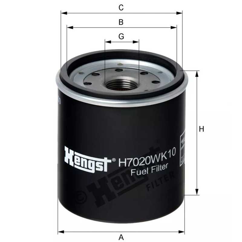 H7020WK10 Hengst kuro filtras