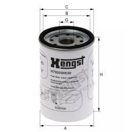 H7025WK30 Hengst kuro filtras