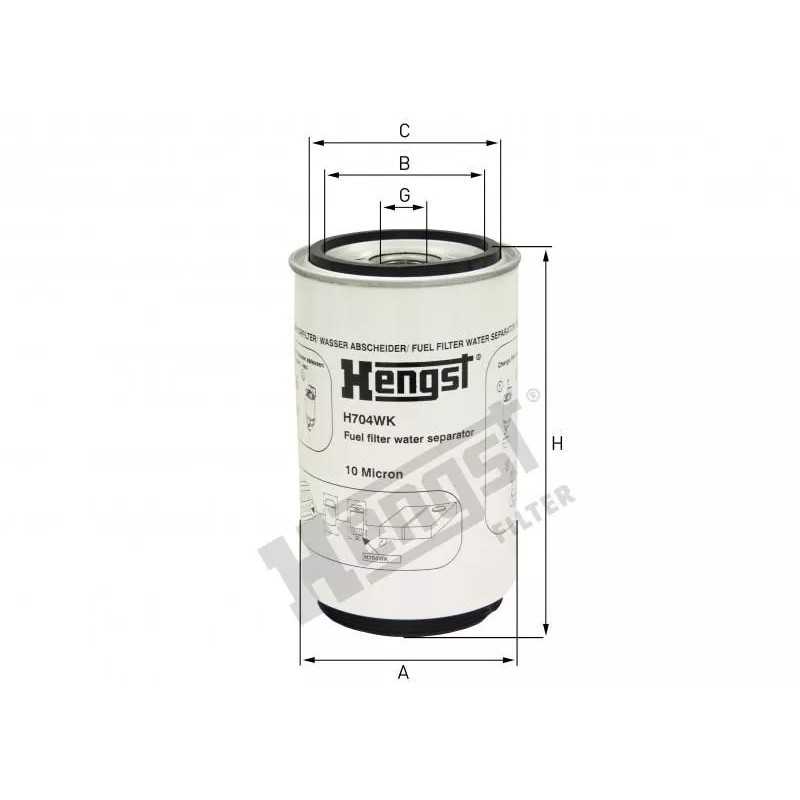 H704WK Hengst kuro filtras