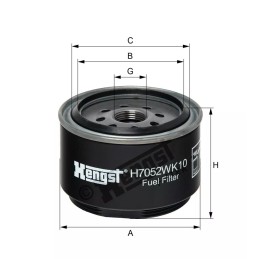 H7052WK10 Hengst kuro filtras