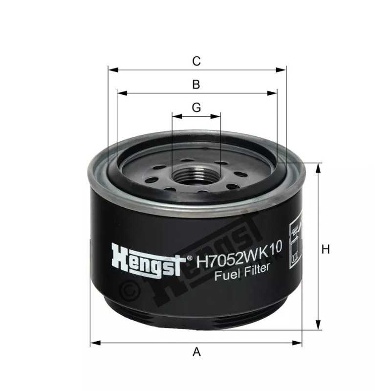 H7052WK10 Hengst kuro filtras