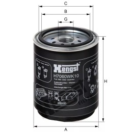 H7060WK10 Hengst kuro filtras