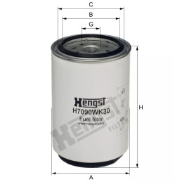 H7090WK30 Hengst kuro filtras