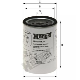 H7091WK10 Hengst kuro filtras