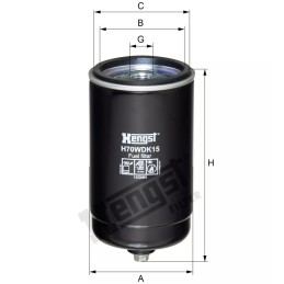 H70WDK15 Hengst kuro filtras