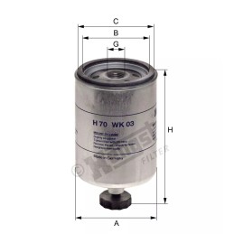 H70WK03 Hengst kuro filtras