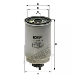 H70WK14 Hengst kuro filtras